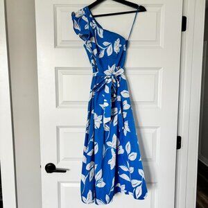 NWT J. Crew One Shoulder Midi Dress